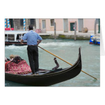 Gondolas in Venice canal cards