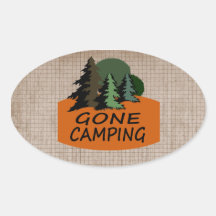 Gone Camping Stickers