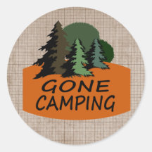 Gone Camping Stickers