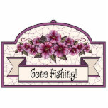 "Gone Fishing" - Decorative Sign 03 photo sculptures
