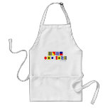 Gone Fishing using Nautical Flags Aprons