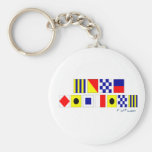 Gone Fishing using Nautical Flags Keychain