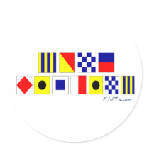 Gone Fishing using Nautical Flags