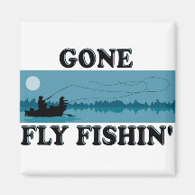 Gone Fly Fishin' Magnets