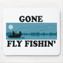 Gone Fly Fishin' Mouse Pad