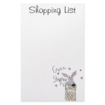 Gone Shopping stationery
