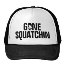 Gone Squatchin - Black / White Silhouette Hat