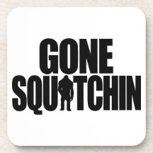 Gone Squatchin Cork Coaster