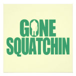 Gone Squatchin Custom Invites