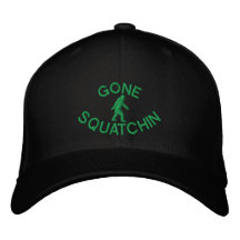 Gone squatchin embroidered hat