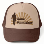 Gone Squatchin' Funny Bigfoot Sasquatch hats