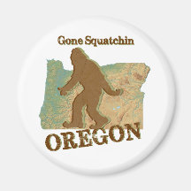 Gone Squatchin Oregon Fridge Magnets