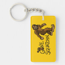 Gone Squatchin Rectangle Acrylic Keychain