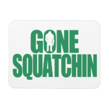 Gone Squatchin Rectangle Magnets