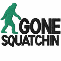 Gone Squatching *large logo* embroidery