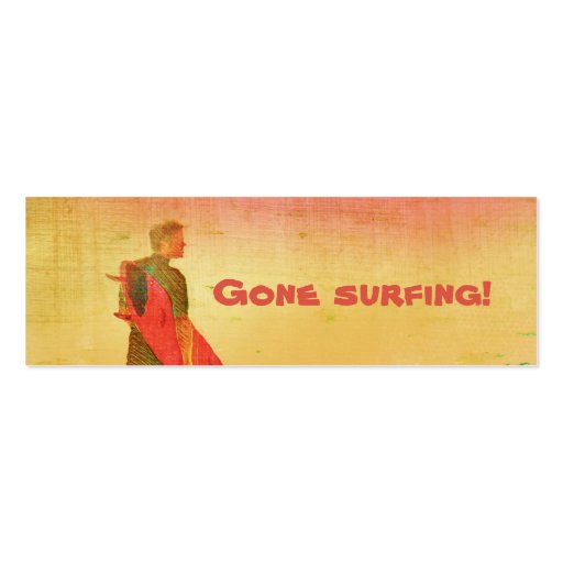 Gone surfing! Business / Contact Card Business Card
