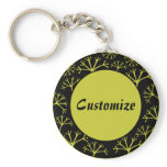 Gone with the Wind Template - Black keychains