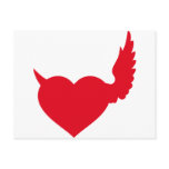 good and bad heart postcards