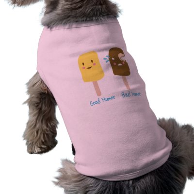 Good and Bad Humour Ice Cream Pet T Shirt by corndogger