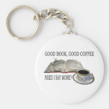 GOOD BOOK, GOOD COFFEE KEYCHAINS