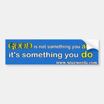 Good bumper sticker