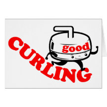 [ GOOD CURLING ] Retro Stone Guy Cards & Postcards