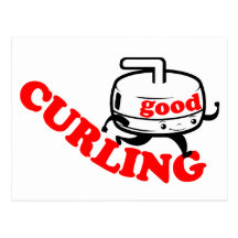 [ GOOD CURLING ] Retro Stone Guy Cards & Postcards