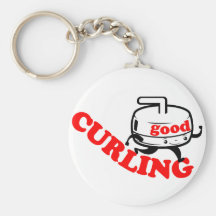 [ GOOD CURLING ] Retro "Stone Guy" Gifts by SKO Key Chains