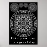 Good Day Bike Mandala Print