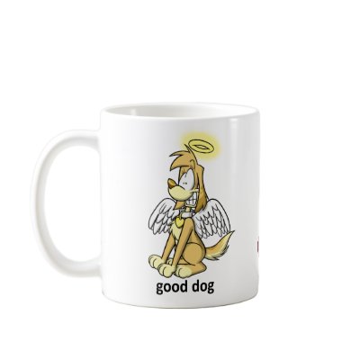 Good dog, bad dog mug by stevethepocket