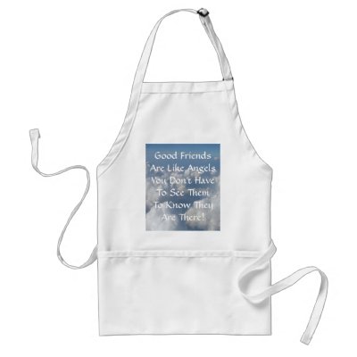 Good Friends Are Like Angels Apron by cloudbunnys