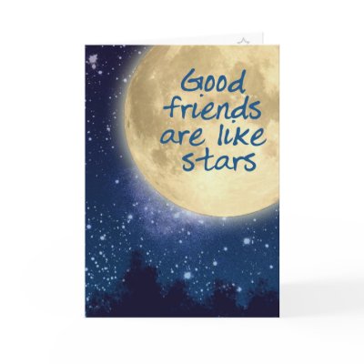Good Friends are like stars.... Greeting Card by Jack_of_Arts