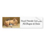 Good Friends Horse & Cats Bumper Sticker