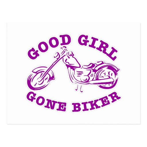 Good Girl Gone Biker Post Cards
