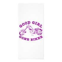 Good Girl Gone Biker Personalized Rack Card