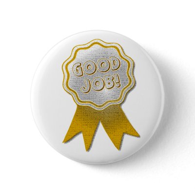 GOOD JOB PIN-ON BUTTON by mr_bill2