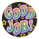 Good Job Round Sticker