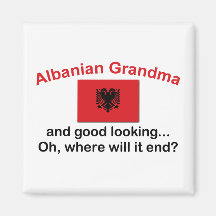 Good Looking Albanian Grandma Refrigerator Magnets