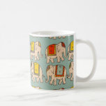 Good luck circus elephants cute elephant pattern mug