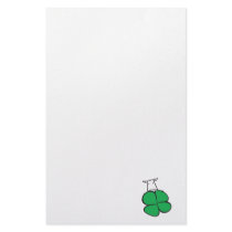 Good Luck Clover Cow Customized Stationery