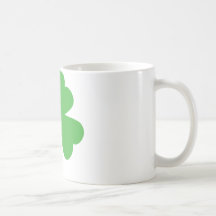 Good Luck Cloverleaf - Shamrock - trefoil Coffee Mugs