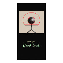 Good Luck Customized Photo Card