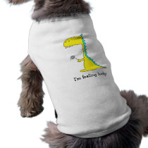 good luck dino doggie tee shirt