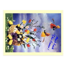 GOOD LUCK EASTER POSTCARDS