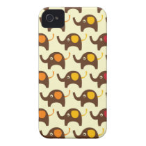 Good luck elephants pattern print iPhone 4S case Iphone 4 Case-mate Case