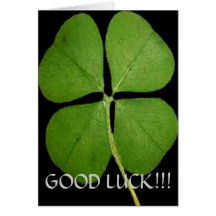 GOOD LUCK GREETING CARD