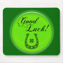 Good Luck Horse Shoe Mousemat