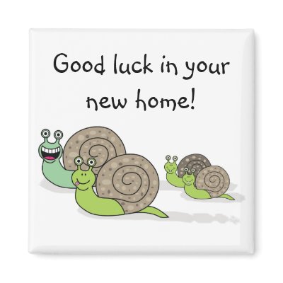 Good luck in your new home ! fridge magnets by claire_shearer