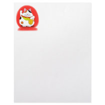 Good Luck Maneki Neko Custom Letterhead