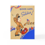 Good Luck Soldier Vintage Card
